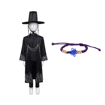 Kpop Demon Hunters Costume Jinu Saja Kids Cosplay Black Outfit For Children Unisex Halloween Carnival Suit